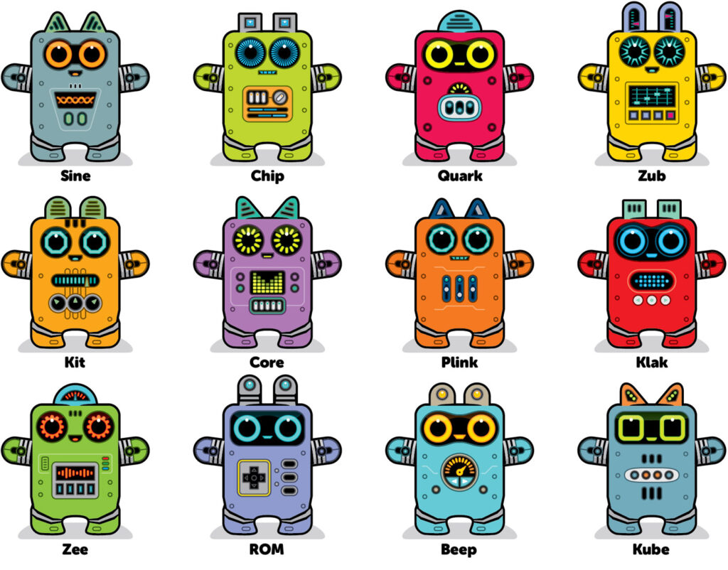 Box Buddies Boxibos Robots characters