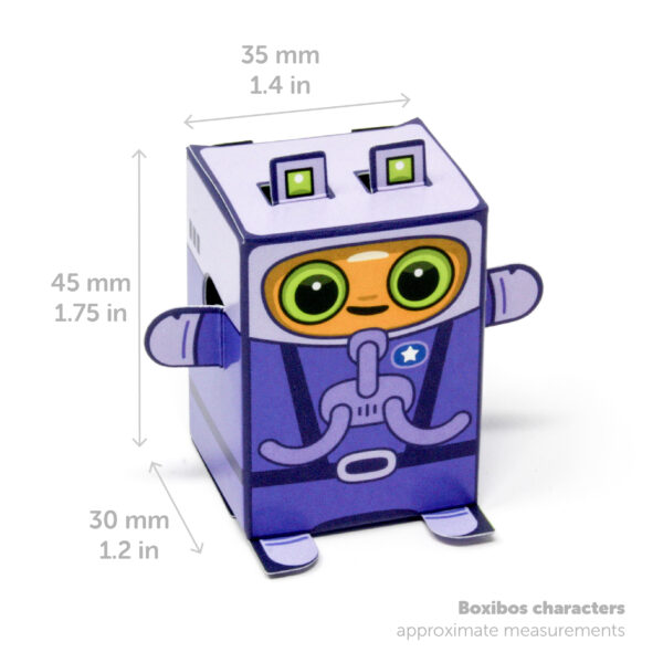 Boxibos Galactics character measurements