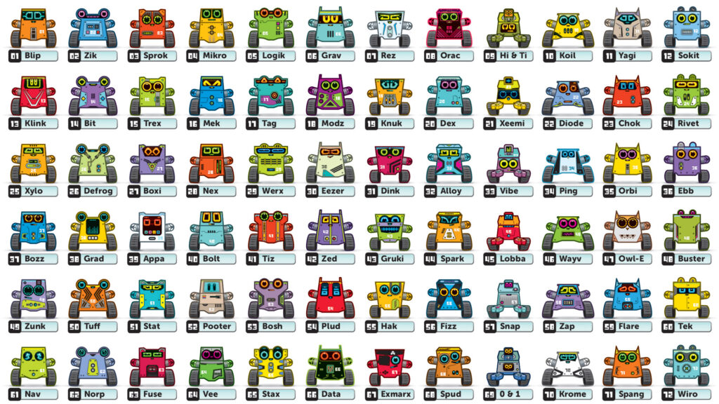 Box Buddies Bitsabots robot characters