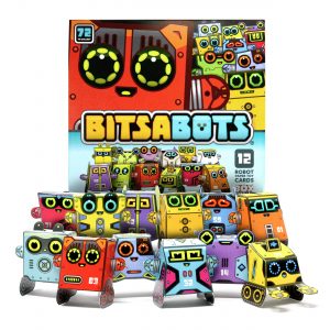 Box Buddies Bitsabots paper toy robot cards